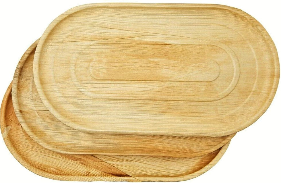 Palm Leaf Tableware – Sample Pack (25 pcs, Mixed Sizes)